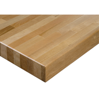 Laminated Hardwood Workbench Top, 96" W x 36" D, Square Edge, 1-3/4" Thick MAS Chibougamau