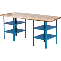 &eacute;tabli sur pi&eacute;destal extra robuste, Cap 2500 lb, 120" la x 30" p, 34" h MAS Chibougamau