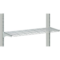 Postes de travail modulaires ergonomiques - Tablettes en fil m&eacute;tallique MAS Chibougamau
