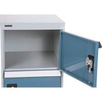 Two-Door Pedestal Workbench, 28" H x 18" W x 21" D MAS Chibougamau