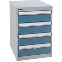 Four-Drawer Pedestal Workbench, 18" W x 21" D x 28" H MAS Chibougamau