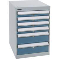 Six-Drawer Pedestal Workbench, 18" W x 21" D x 28" H MAS Chibougamau