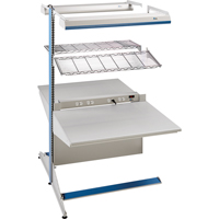 Postes de travail modulaires ergonomiques - Exemples de configurations - A-DA Ajouts &agrave; deux c&ocirc;t&eacute;s, 36" la x 56" p x 84" h, Ajout &agrave; deux c&ocirc;t&eacute;s MAS Chibougamau