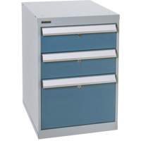 Three-Drawer Pedestal Workbench, 18" W x 21" D x 28" H MAS Chibougamau