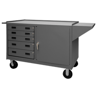 Armoire d'&eacute;tabli mobile, Acier Surface MAS Chibougamau