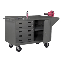 Armoire d'&eacute;tabli mobile, Acier Surface MAS Chibougamau