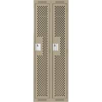Casiers Clean Line, Bloc de 2, 24" x 12" x 72", Acier, Beige, Rivet (assembl&eacute;), Perfor&eacute; MAS Chibougamau