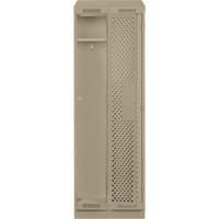 Casiers Clean Line, Bloc de 2, 24" x 18" x 82", Acier, Beige, Rivet (assembl&eacute;), Perfor&eacute; MAS Chibougamau
