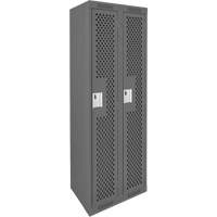 Casiers Clean Line, Bloc de 2, 24" x 12" x 72", Acier, Charbon, Rivet (assembl&eacute;), Perfor&eacute; MAS Chibougamau