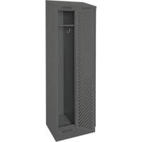Casiers Clean Line, Bloc de 2, 24" x 18" x 82", Acier, Charbon, Rivet (assembl&eacute;), Perfor&eacute; MAS Chibougamau