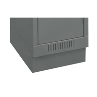 Base en retrait pour casiers &eacute;conomiques Clean Line, 1 Blocs, 4" lo x 12" la x 18" p, Acier MAS Chibougamau