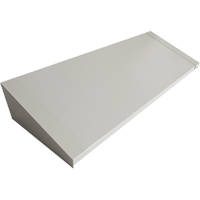 All-Welded Concorde - Heavy-Duty Lockers Sloping Top, 4 Bank, 18" D x 48" W x 6" H, Grey, Steel MAS Chibougamau