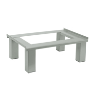 Free Standing Base, 1 Banks, 6" H x 12" W x 18" D, Grey, Steel MAS Chibougamau