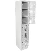 Petits casiers &eacute;conomiques assembl&eacute;s et perfor&eacute;s Clean Line, 6 niveaux, 18" x 72" x 12", Acier MAS Chibougamau