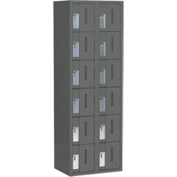 Casiers robustes Concorde, 6 niveaux, Bloc de 2, 24" x 18" x 72", Acier, Charbon, Soud&eacute; (assembl&eacute;) MAS Chibougamau