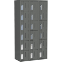 Casiers robustes Concorde, 6 niveaux, Bloc de 3, 36" x 18" x 72", Acier, Charbon, Soud&eacute; (assembl&eacute;) MAS Chibougamau