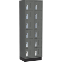 Casiers robustes Concorde, 6 niveaux, Bloc de 2, 24" x 18" x 76", Acier, Charbon, Soud&eacute; (assembl&eacute;) MAS Chibougamau