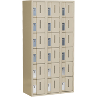 Casiers robustes Concorde, 6 niveaux, Bloc de 3, 36" x 18" x 72", Acier, Beige, Soud&eacute; (assembl&eacute;) MAS Chibougamau