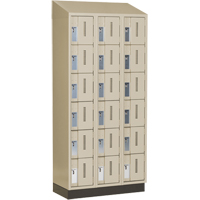 Casiers robustes Concorde, 6 niveaux, Bloc de 3, 36" x 18" x 82", Acier, Beige, Soud&eacute; (assembl&eacute;) MAS Chibougamau
