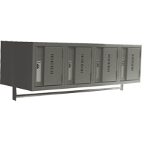 Casiers muraux robustes, Bloc de 4, 18" x 12" x 12", Acier MAS Chibougamau