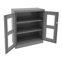 Armoire &agrave; hauteur de comptoir C-Thru, Acier, 2 Tablettes, 42" h x 36" la x 18" p MAS Chibougamau