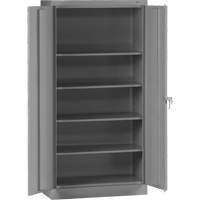 Standard Storage Cabinet, Steel, 4 Shelves, 72" H x 36" W x 18" D, Grey MAS Chibougamau