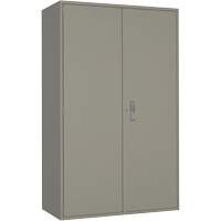 Extra Wide Hi-Boy Storage Cabinet, Steel, 4 Shelves, 72" H x 48" W x 24" D, Grey MAS Chibougamau