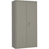 Hi-Boy Storage Cabinet, Steel, 4 Shelves, 72" H x 36" W x 18" D, Grey MAS Chibougamau