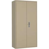 Wardrobe Storage Cabinet, Steel, 36" W x 18" D x 72" H, Beige MAS Chibougamau