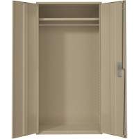 Wardrobe Storage Cabinet, Steel, 36" W x 18" D x 72" H, Beige MAS Chibougamau