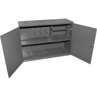 Armoire pour accessoires abrasifs, Acier, 2 tiroirs, 33-3/4" x 11-7/8" x 23-7/8", Gris MAS Chibougamau