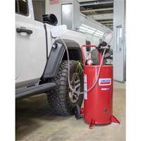Chariot &agrave; carburant en acier de 25 gallons avec pompe rotative bidirectionnelle MAS Chibougamau
