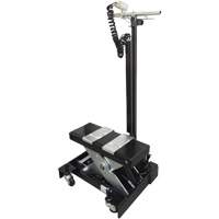 Low Profile Floor Service Jack, 12 Ton(s) Capacity, 7-1/2" Lowered, 15" Raised, Air Hydraulic MAS Chibougamau