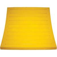 Wheel Chock, Polyurethane, Yellow, 15-1/4" W x 12-1/8" D x 10-3/4" H MAS Chibougamau