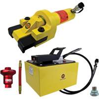 Ensemble de brise-talon pour pneus g&eacute;ants avec pompe hydraulique de 2 gallon MAS Chibougamau