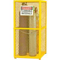 Armoire de rangement pour bouteilles &agrave; gaz, nbre de bouteilles: 9, 30" , 30" , 71-3/4" , Jaune MAS Chibougamau