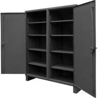 Armoire tr&egrave;s robuste, Acier, 8 Tablettes, 78" h x 72" la x 24" P, Gris MAS Chibougamau