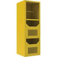 Armoire pour le contr&ocirc;le des d&eacute;versements, 1 Tablettes, 72" h x 24" la x 24" p, Acier, Jaune MAS Chibougamau