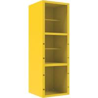 Armoire pour le contr&ocirc;le des d&eacute;versements, 1 Tablettes, 72" h x 24" la x 24" p, Acier, Jaune MAS Chibougamau