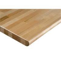 Hardwood Workbench Top, 48" W x 24" D, Bullnose Edge, 1-1/4" Thick MAS Chibougamau