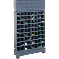 Unit&eacute; de stockage modulaire pour petites pi&egrave;ces, Acier, 18 tiroirs, 33-3/4" x 12-1/4" x 58-5/8", Gris MAS Chibougamau