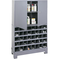 Unit&eacute; de stockage modulaire pour petites pi&egrave;ces, Acier, 0 tiroirs, 33-3/4" x 12-1/4" x 53-1/2", Gris MAS Chibougamau