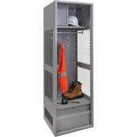 Gear Locker, Steel, 24" W x 24" D x 72" H, Grey MAS Chibougamau