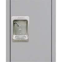 Lockers, 3 -tier, 12" x 18" x 86", Steel, Grey, Knocked Down MAS Chibougamau
