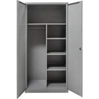 Combination Storage Cabinet, 36" W x 18" D x 72" H, Grey MAS Chibougamau