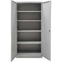 Armoires de rangement Hi-Boy, Acier, 4 Tablettes, 72" h x 36" la x 18" P, Gris MAS Chibougamau