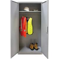 Armoire garde-robe, Acier, 36" la x 18" p x 72" h, Gris MAS Chibougamau