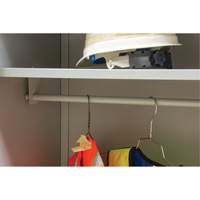 Armoire garde-robe, Acier, 36" la x 18" p x 72" h, Gris MAS Chibougamau
