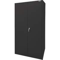 Armoire d'entreposage, Acier, 4 Tablettes, 78" h x 36" la x 24" P, Noir MAS Chibougamau