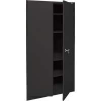Armoire d'entreposage, Acier, 4 Tablettes, 78" h x 36" la x 24" P, Noir MAS Chibougamau